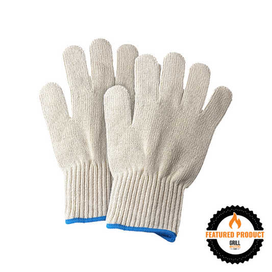 Heat Resistant Grilling Gloves for Pulling - Double Layer Cotton
