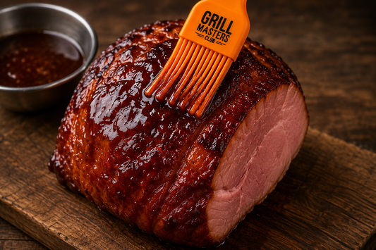 Basting Brush Glazing a Holiday Ham