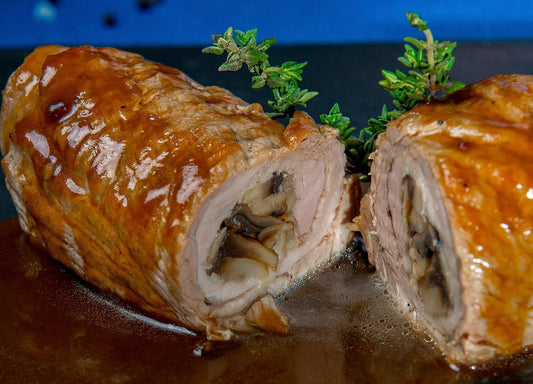 stuffed pork tenderloins, mushroom stuffed pork