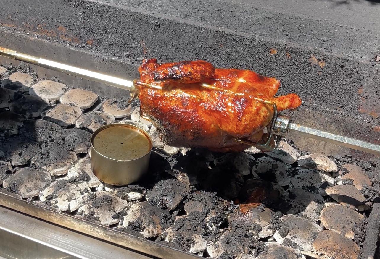 Rotisserie Southwest Chicken with Potato Fans Grill Masters Club