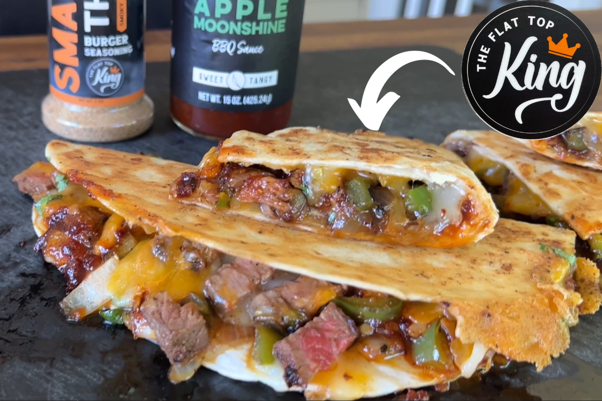Barbecue Steak Quesadilla by The Flat Top King