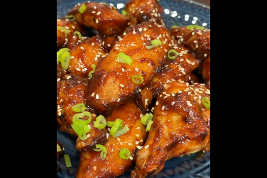 Asian-Style Cherry Bomb Wings on the Charcoal Grill feat. Jordan from Ninjacue