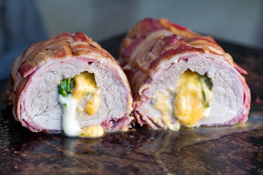 Wrapped pork tenderloin, stuffed pork tenderloin