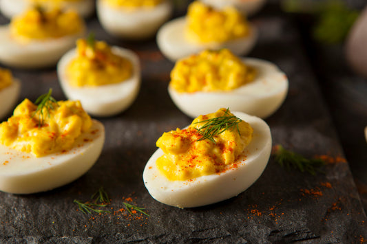 Deviled Eggs Cooked in a Smoker