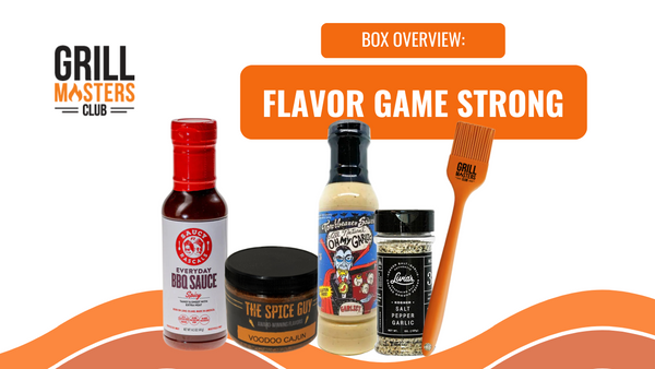 Box Overview: "Flavor Game Strong"