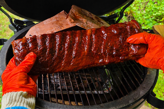 Peach Glazed Spare Ribs