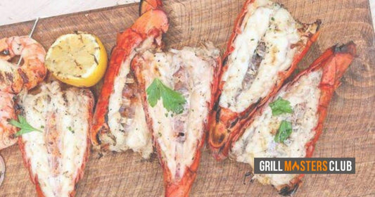 Perfectly Grilled Lobster Tails w/ Lemon-Garlic Butter