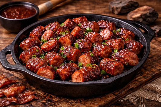 Maple Bacon Sausage Burnt Ends