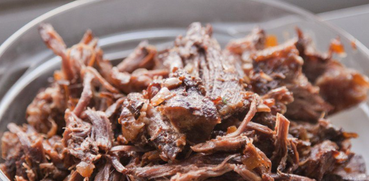 Shredded beef, bbq beef