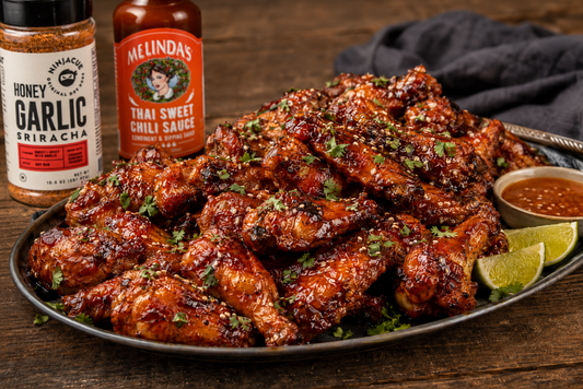 Smoked Thai Chili Wings with Sriracha Honey Glaze