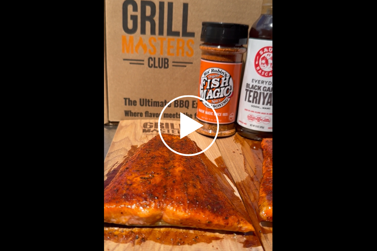 Cedar Plank Teriyaki Glazed Salmon on the Smoker
