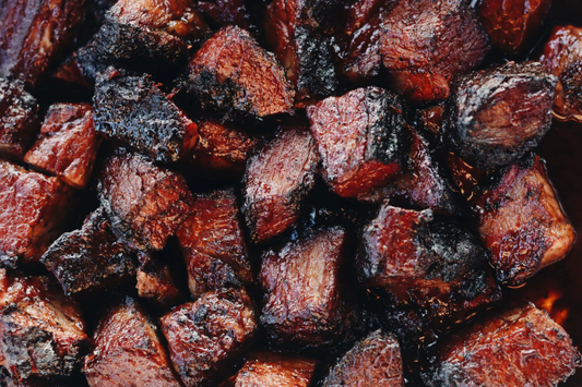 Smoked Chuck Roast Burnt Ends w/ Cherry Street BBQ Sauce
