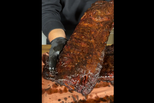Low & Slow St. Louis–Style Ribs Glazed w/ Tangy Carolina Mustard Sauce