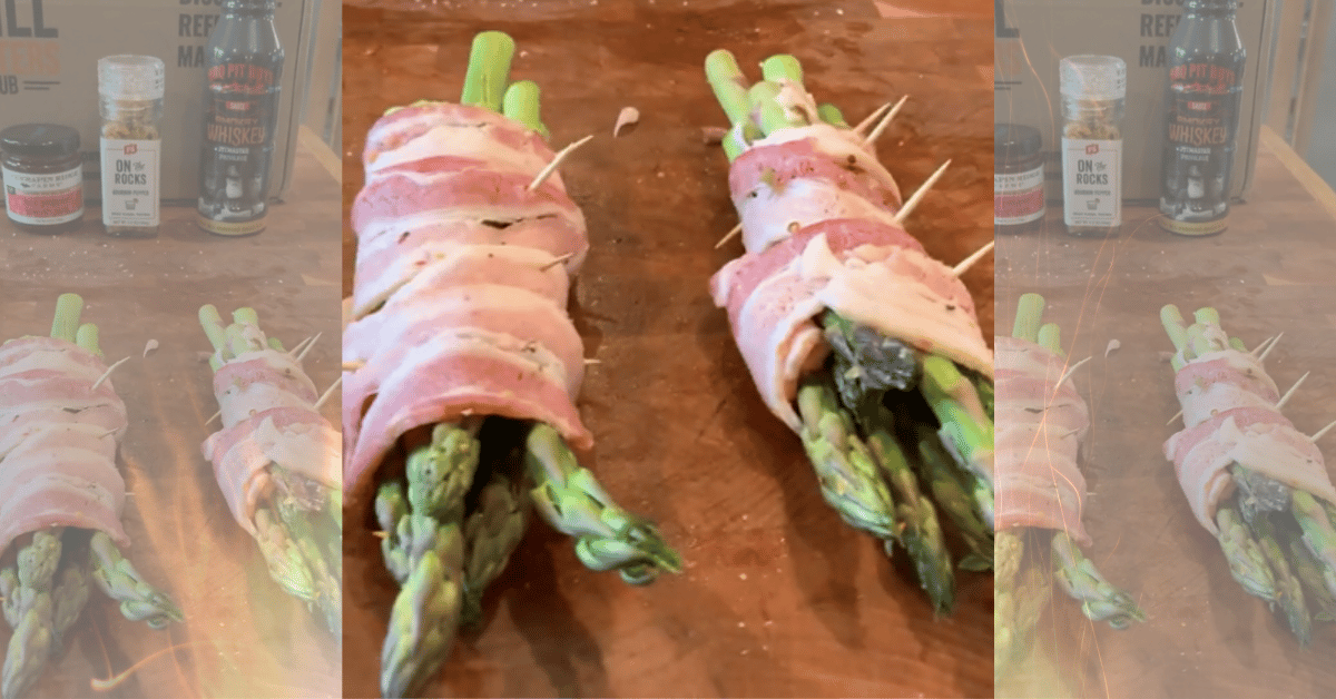Sauced Up Bacon Wrapped Asparagus Recipe