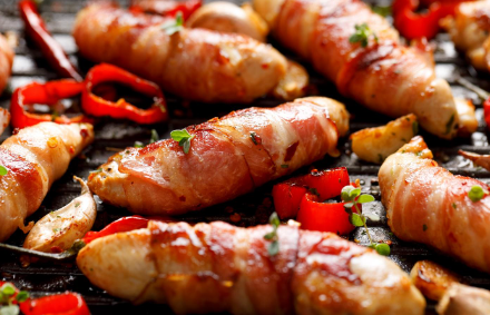 bacon wrapped chicken