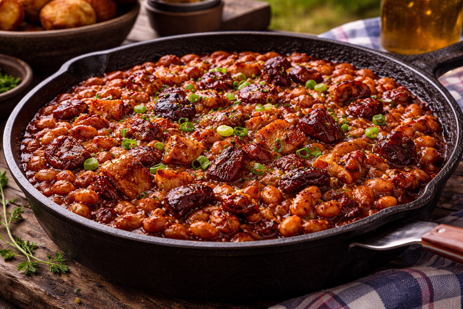 Liberty Smokehouse Beans feat. Heath Riles Competition BBQ Rub + Blues Hog Champions' Blend BBQ Sauce