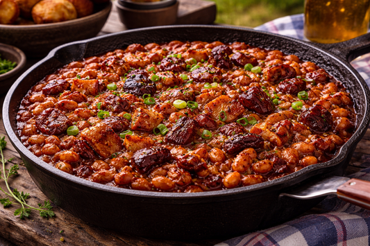 Liberty Smokehouse Beans feat. Heath Riles Competition BBQ Rub + Blues Hog Champions' Blend BBQ Sauce