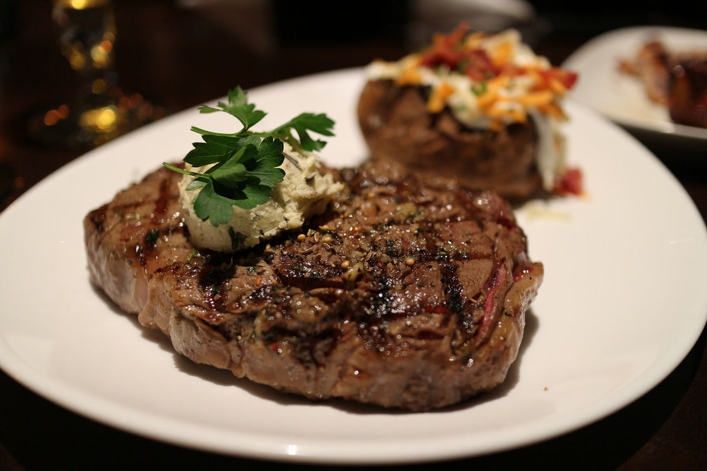 Rib Eye Steaks with Chipotle Butter Grill Masters Club