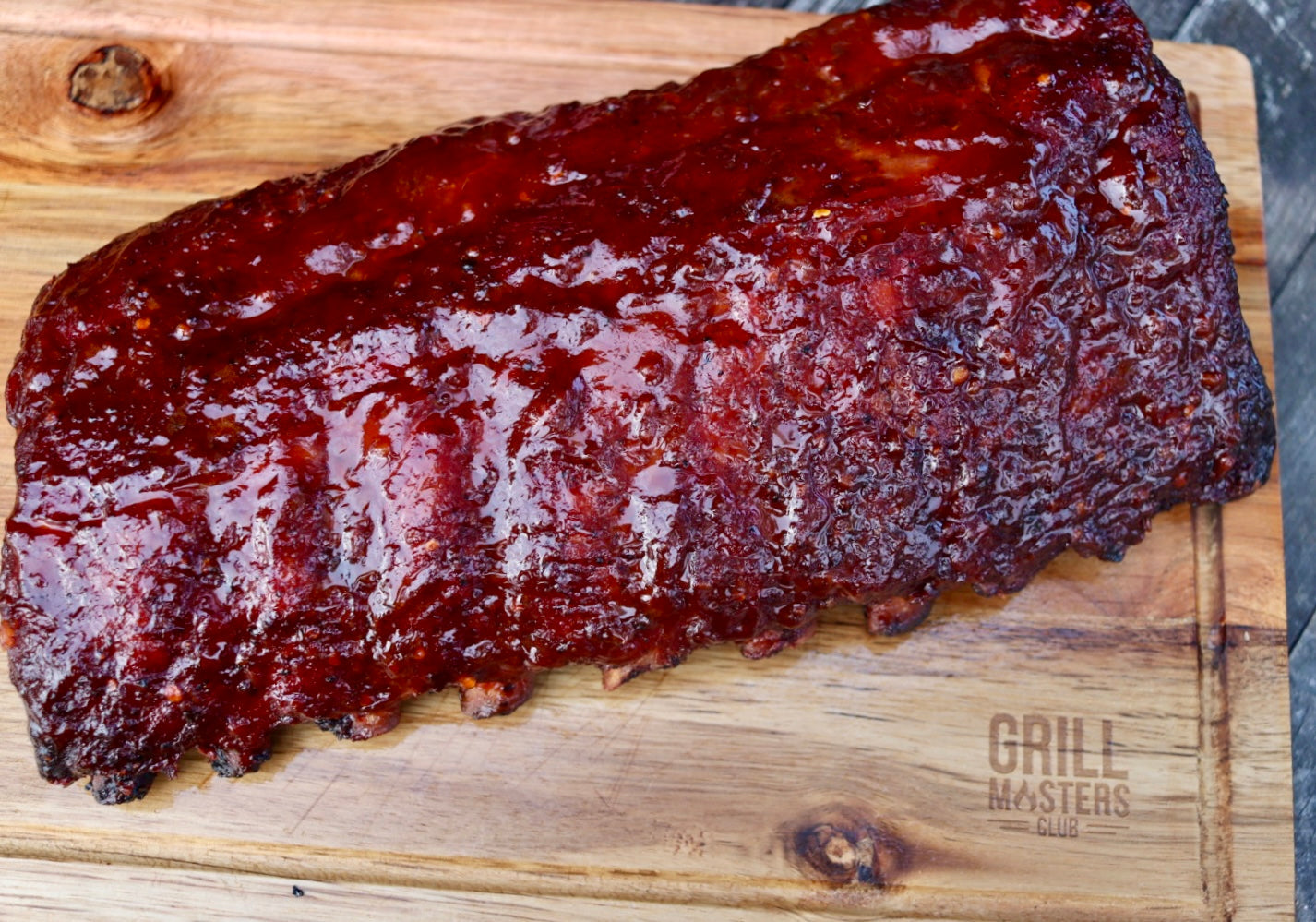 Sticky Honey Peach Glazed Spare Ribs