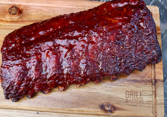 Sticky Honey Peach Glazed Spare Ribs