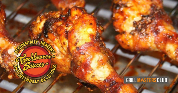 Grilled Pineapple Papaya Chicken Thighs