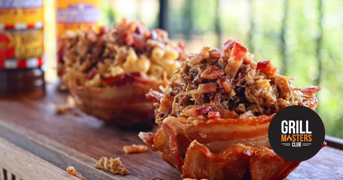 Mac N Cheese Bacon Cups w/ Slow Smoked Pulled Pork Recipe