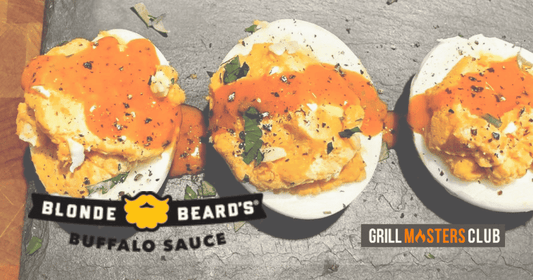 Black Magic Deviled Eggs