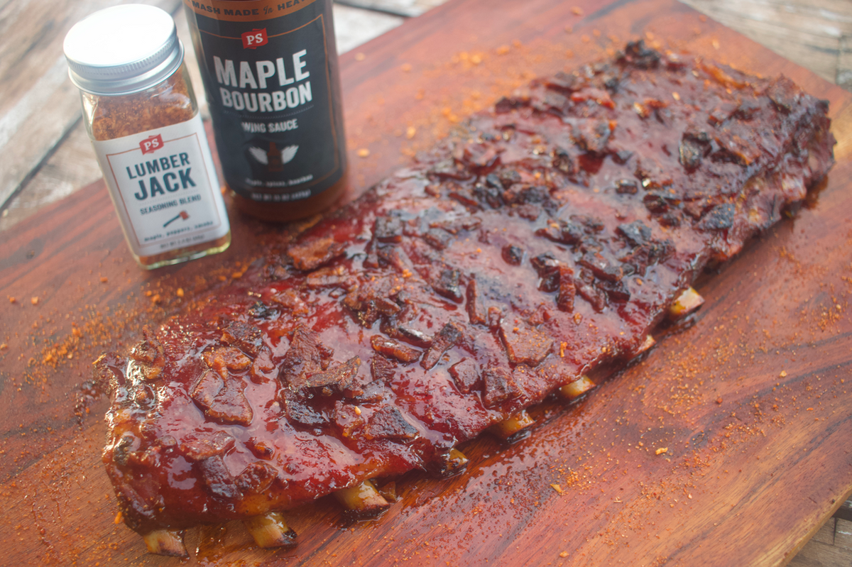 Maple Bourbon Bacon Ribs Recipe | Grill Masters Club