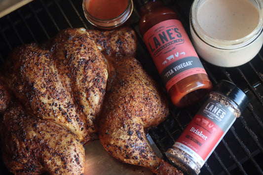 Smoked Spatchcocked Chicken with Florida White Sauce Recipe