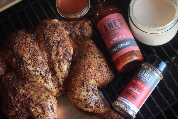 Smoked Spatchcocked Chicken with Florida White Sauce Recipe