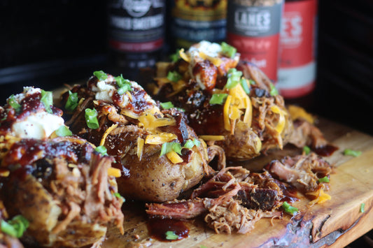 Weekday Pork Butt & Loaded Baked Potatoes Recipe
