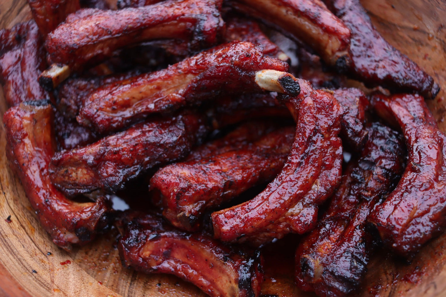 Hot Honey Pineapple Chipotle Party Ribs