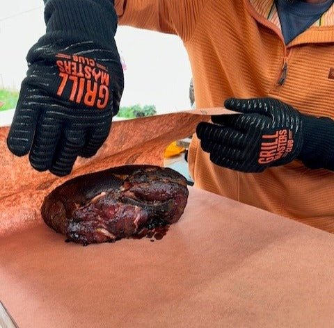Extra Long High Temperature Grilling & BBQ Gloves by Grill Masters Club (Safe Up to 850°F)