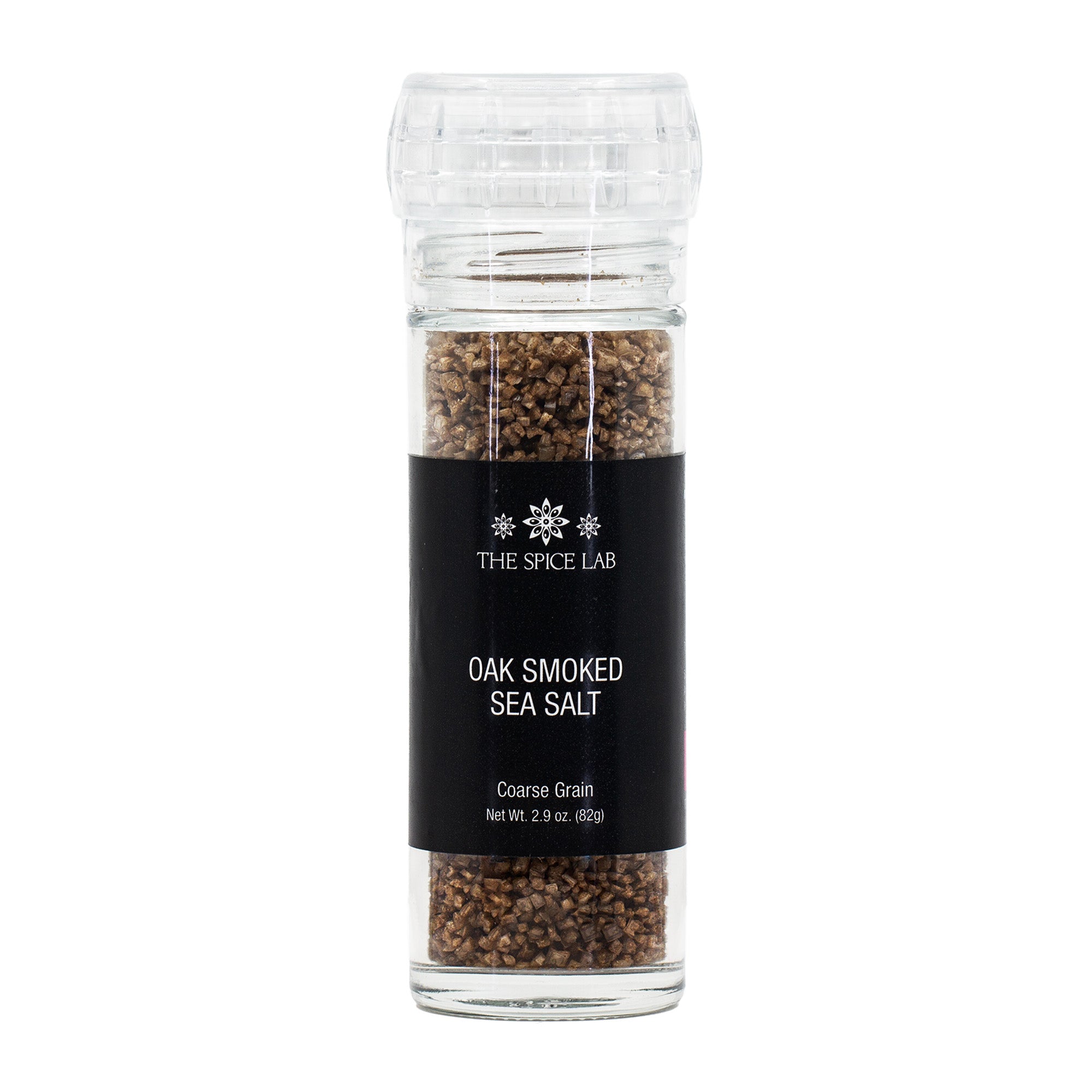 Oak Smoked Coarse Sea Salt Grinder by The Spice Lab (4.3 oz)