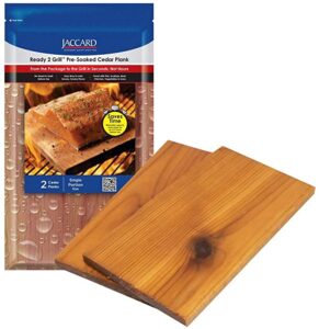 Ready 2 Grill™ Pre-soaked Cedar Planks by Jaccard (2 planks per pkg)