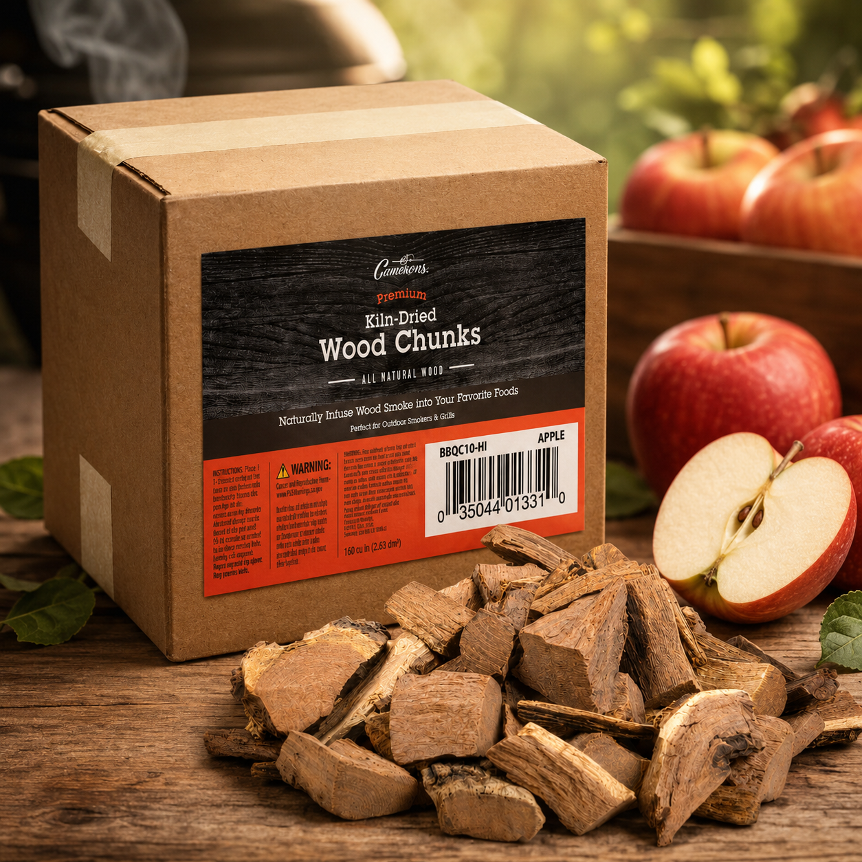 Rib Candy 2-Pack: Apple + Hickory Wood Chunks (20lbs total)