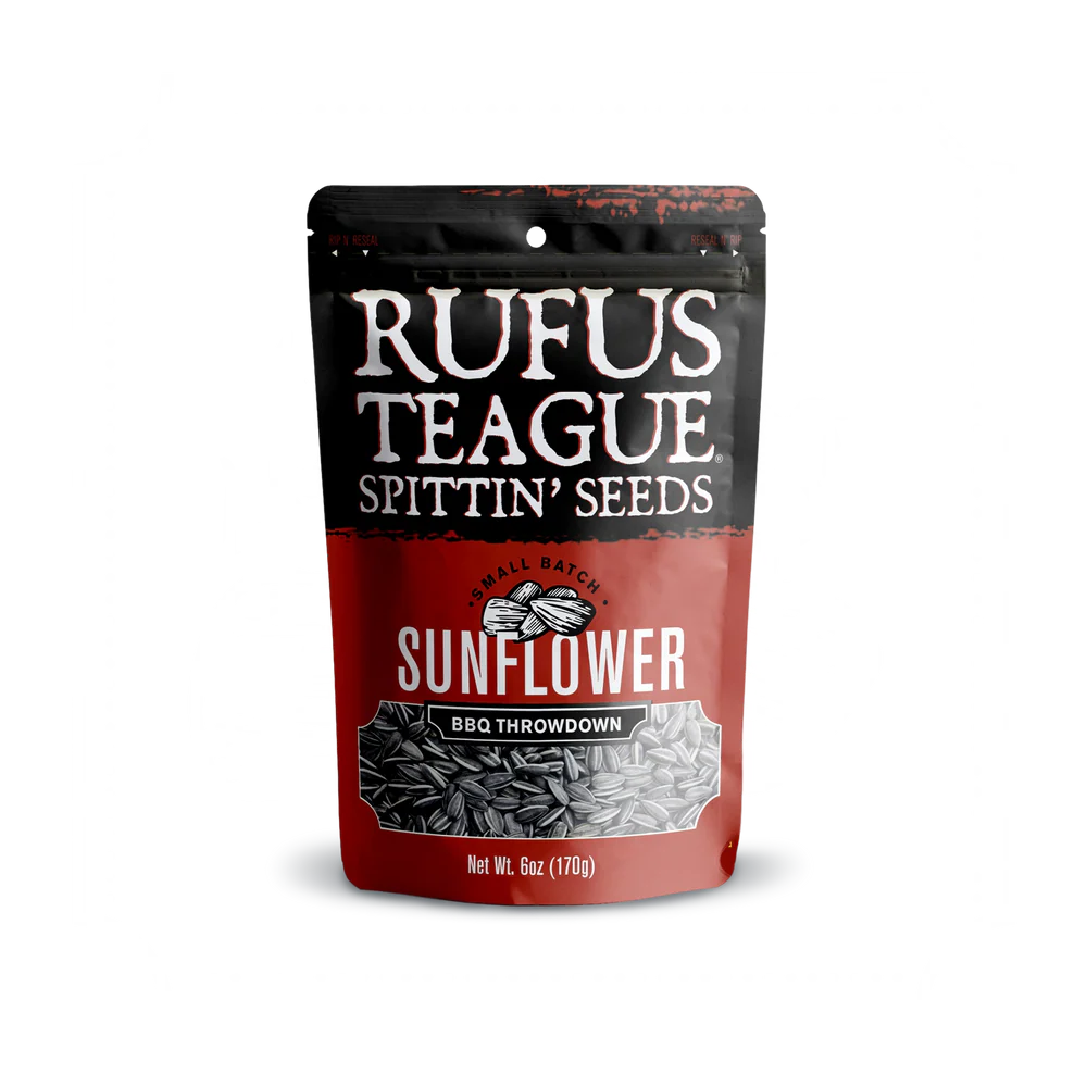 Rufus Teague Sunflower Seeds - "BBQ Throwdown" Spittin' Seeds 6 oz Pouch