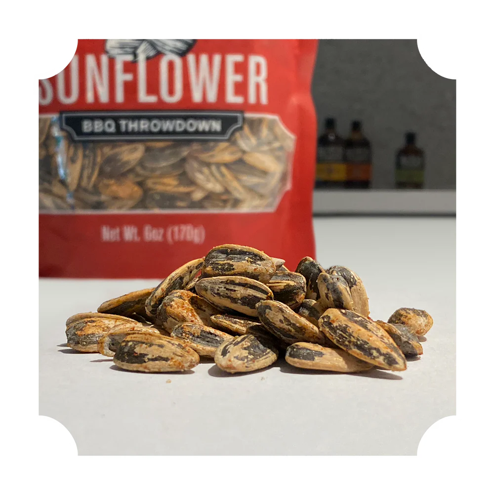 Rufus Teague Sunflower Seeds - "BBQ Throwdown" Spittin' Seeds 6 oz Pouch