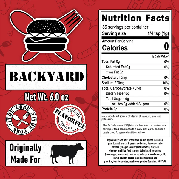 Backyard Burger Blend by The Tailgate Foodie (6 oz)