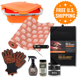 Baller Brisket Accessory Bundle: Prep Tub, Resting Blanket, Butcher Paper, Tallow + More