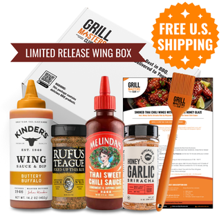 Be My Wingman Grill Box - Complete With Wing Sauces, Rubs, Tool & Recipes