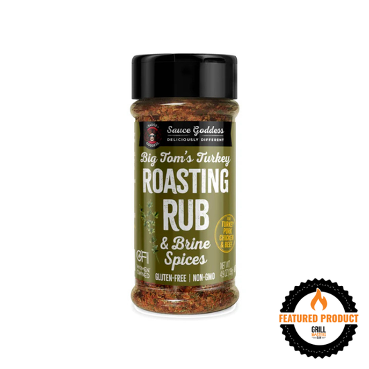 Big Tom's Turkey Roasting Rub & Brine Spices by Sauce Goddess (4.9 oz)