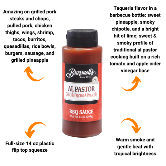 Braswell's Al Pastor BBQ Sauce (14 oz)