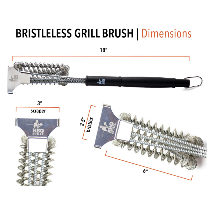 18" Bristle Free Grill Brush by The BBQ Butler