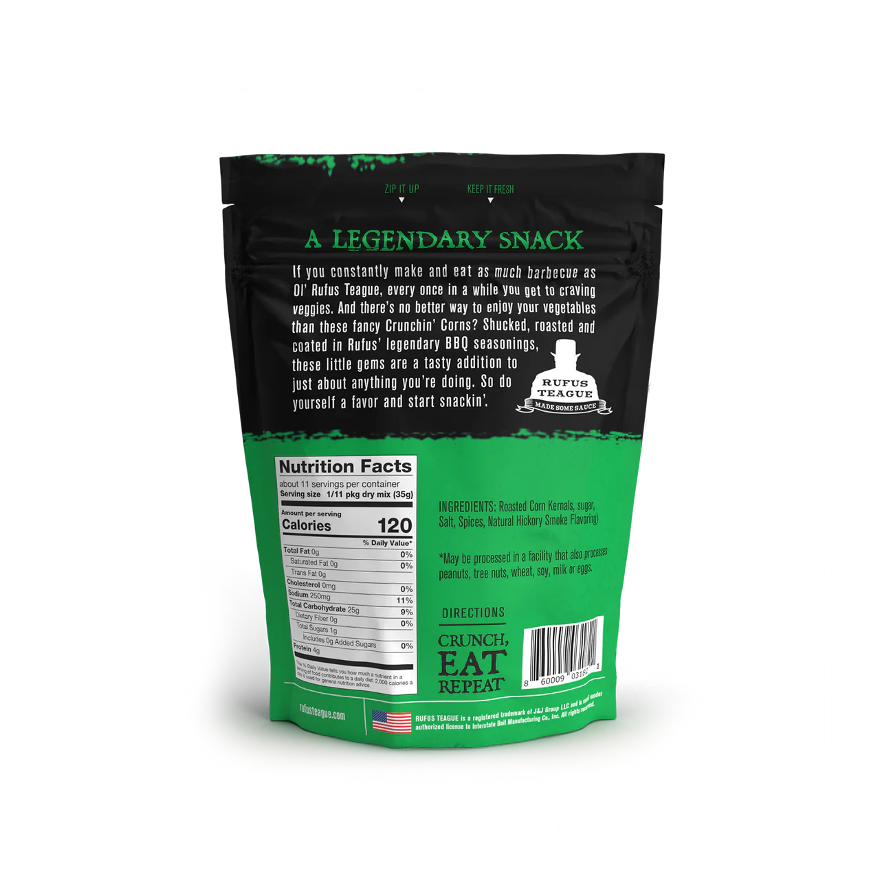 Rufus Teague Crunchin' Corn - BBQ Ranch (6 oz)