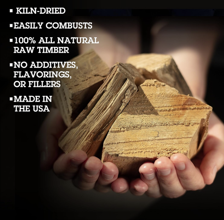 Mesquite Wood Smoking Chunks by Camerons Products (10 lb) Grill