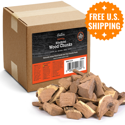 Cherry Wood Smoking Chunks by Camerons Products (10 lb)