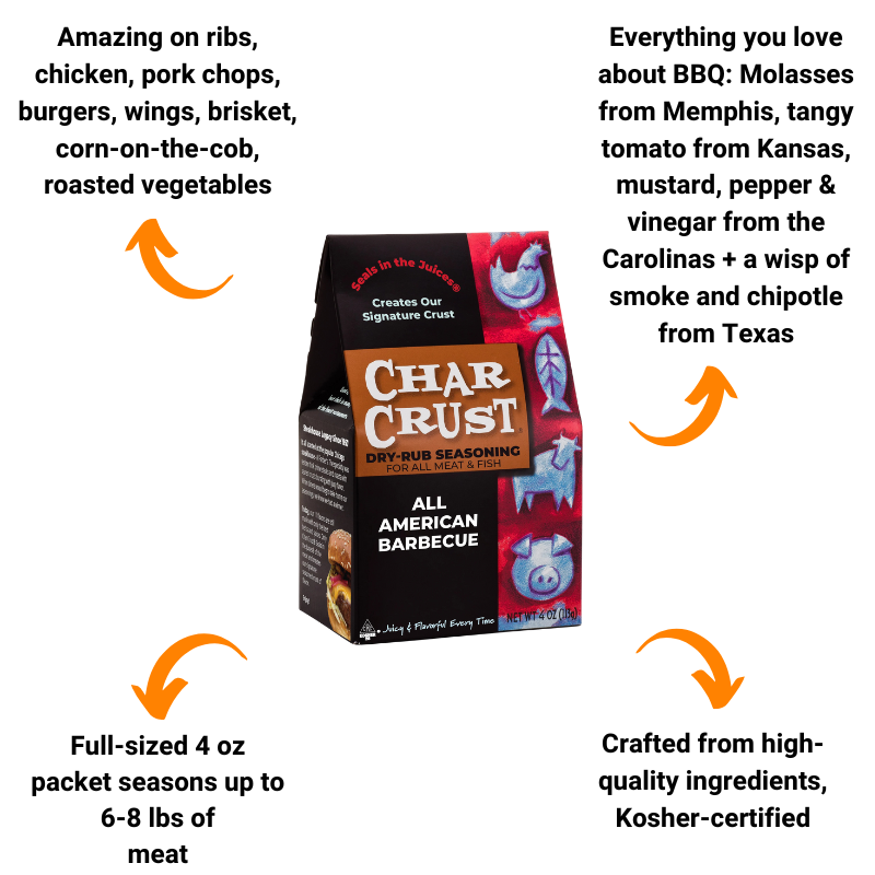All American Barbecue Seasoning by Char Crust (4 oz)