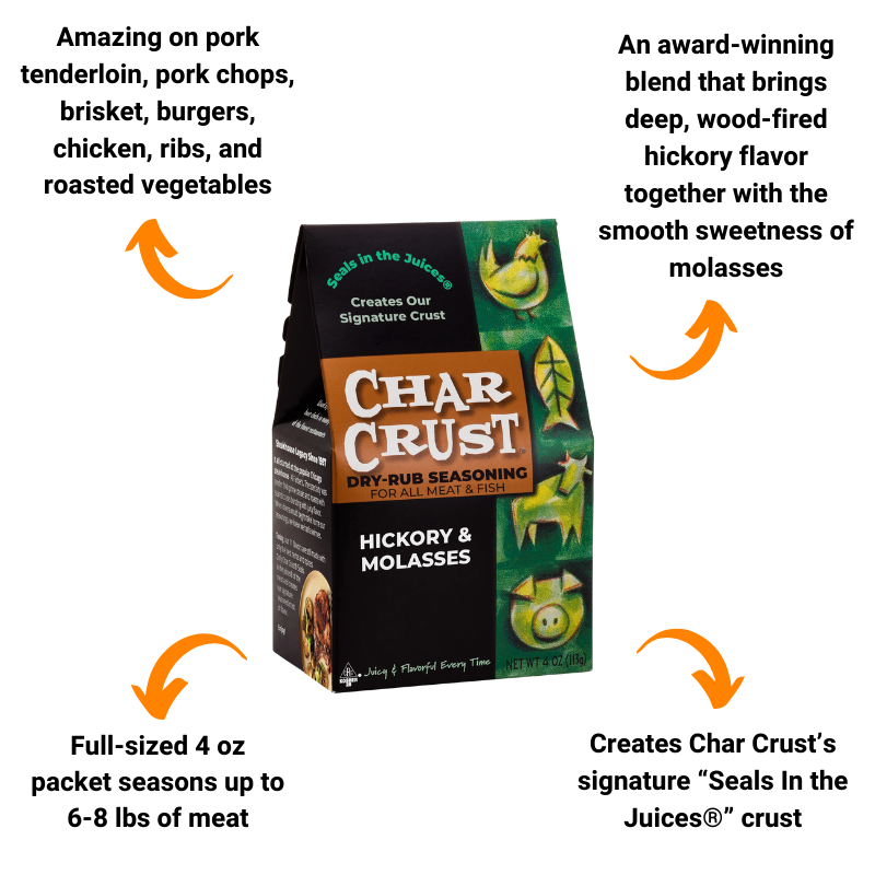 Hickory & Molasses Seasoning by Char Crust (4 oz)