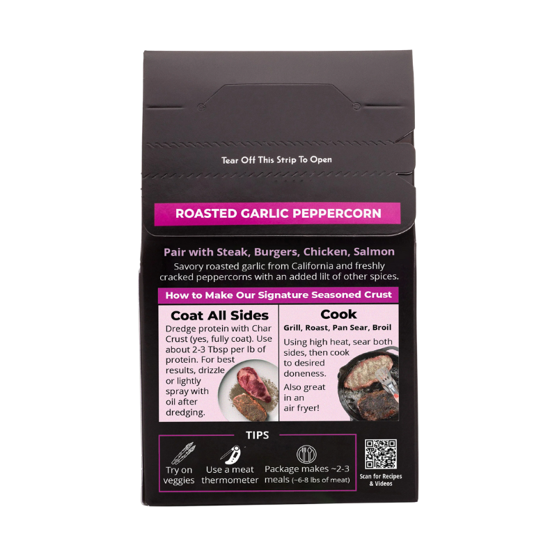 Roasted Garlic Peppercorn Seasoning by Char Crust (4 oz)